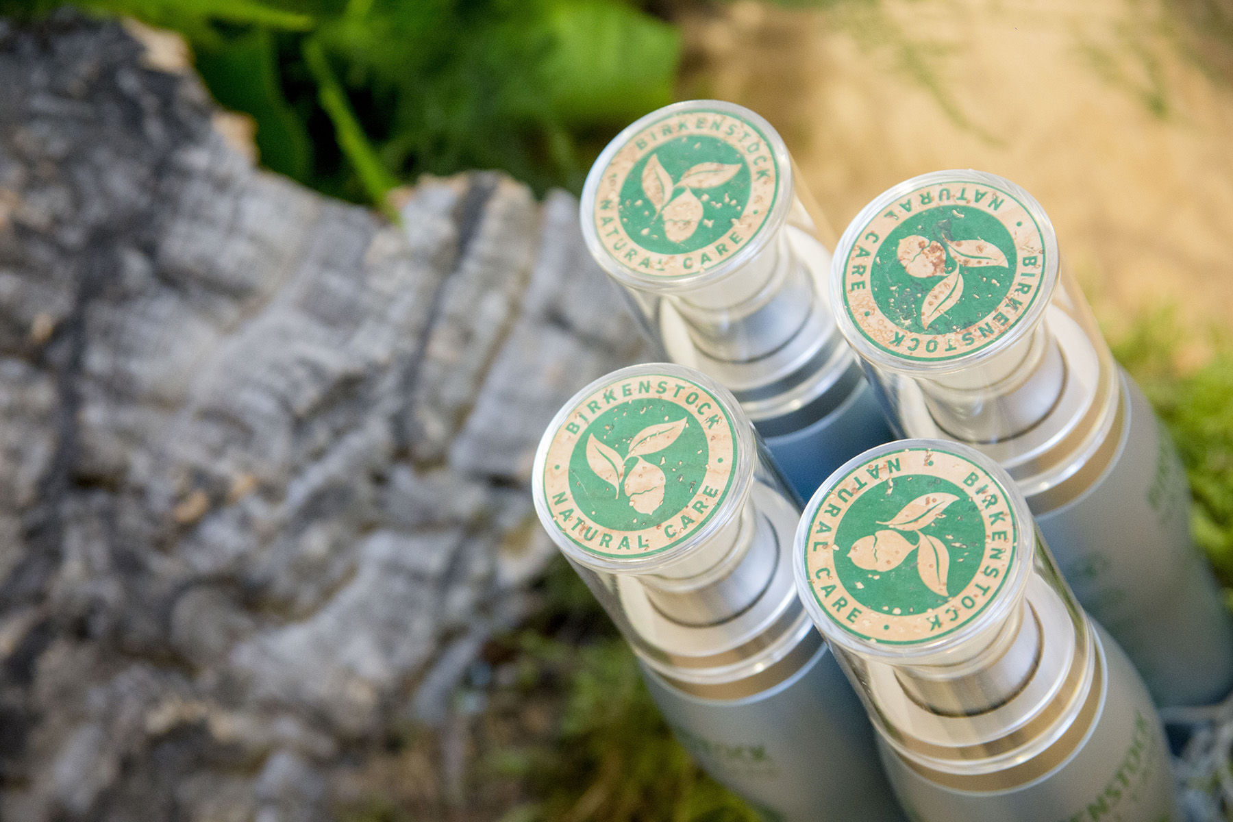 Una de las gamas en la presentación de los productos de Birkenstock Natural Skin Care en Madrid, nueva línea cosmética de Birkenstock. Reportaje de Andrea Aragón, con productos de calidad