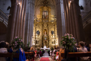 Ceremonia religiosa en Nájera.